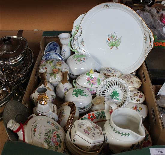 Collection Herend and Hungarian porcelain